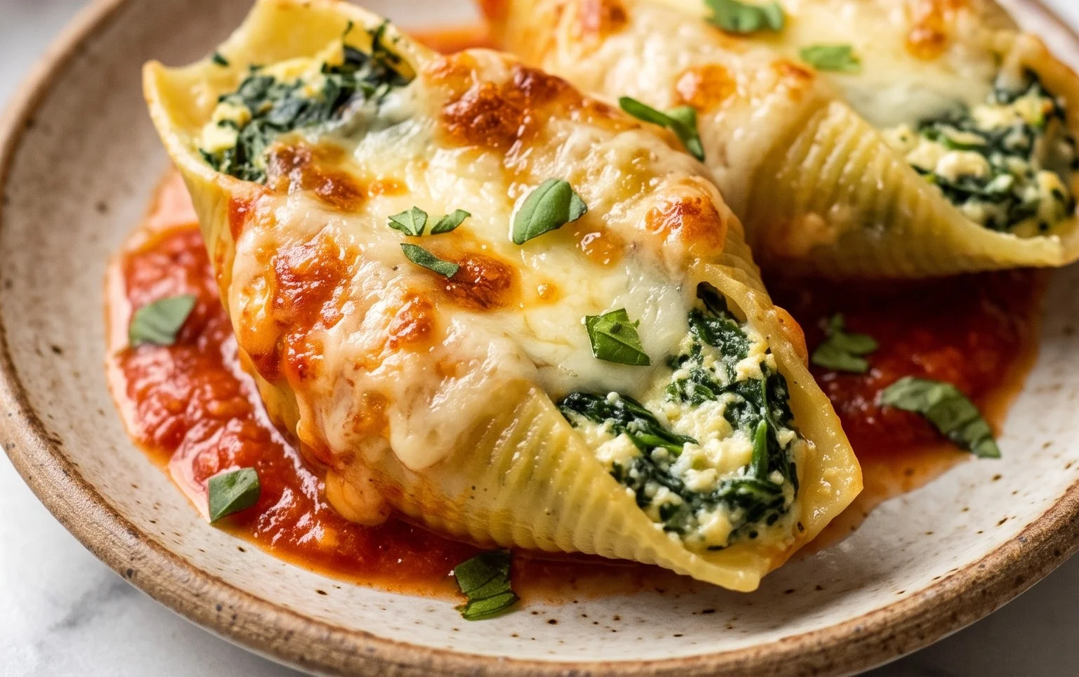 Spinach and Ricotta Stuffed Shells Recipe