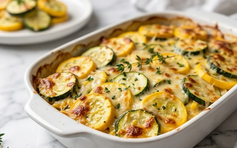 Zucchini Squash Au Gratin – Easy Cheesy Bake