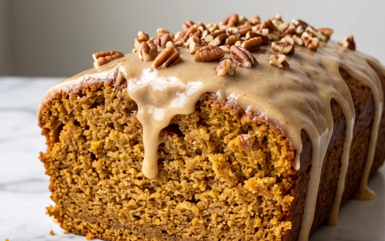 Pumpkin Bread with Maple Glaze