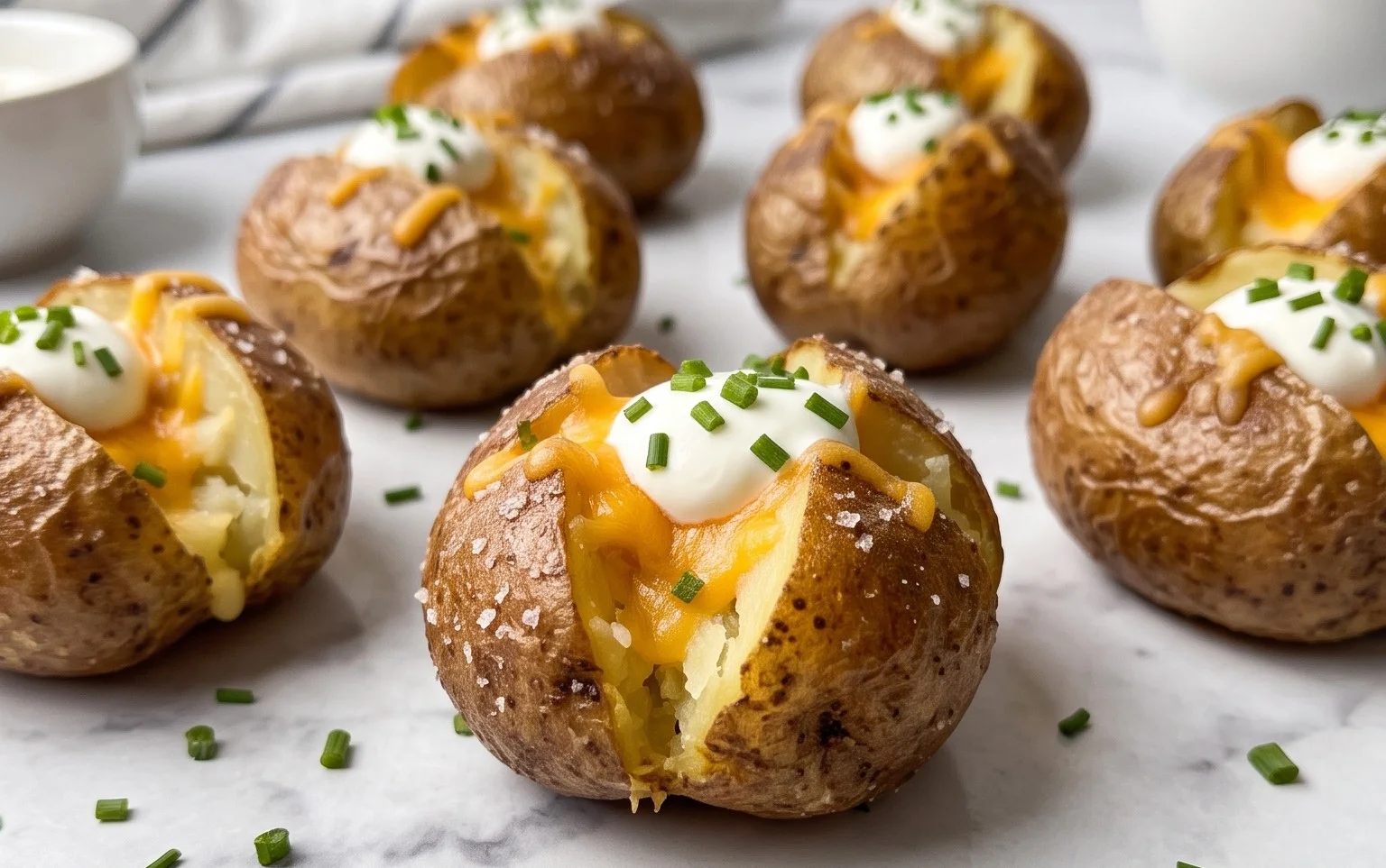 Mini Baked Potatoes Perfect Portion Appetizer or Side
