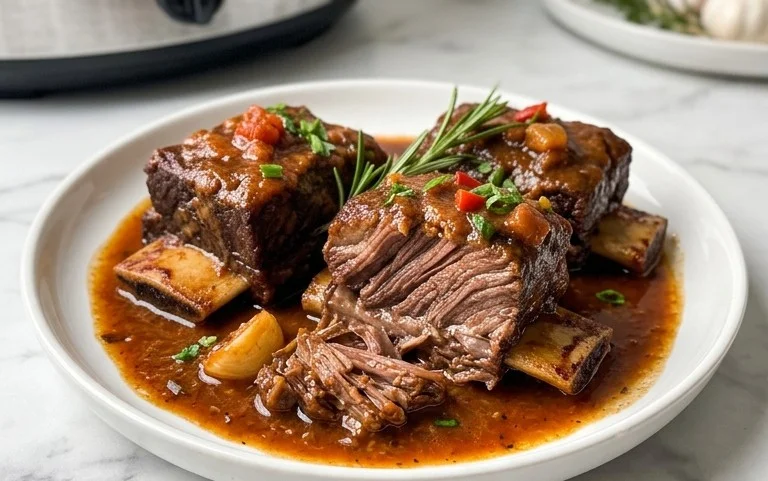 Tender Crockpot Beef Short Ribs-Slow Cooker Bliss