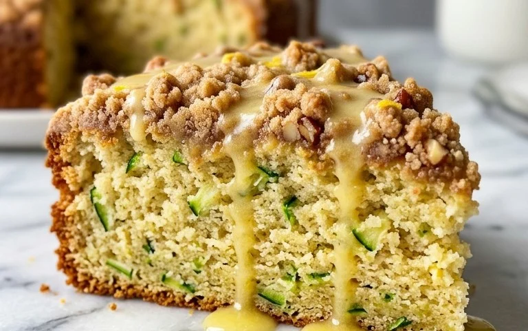 Lemon Zucchini Coffee Cake – Moist & Zesty