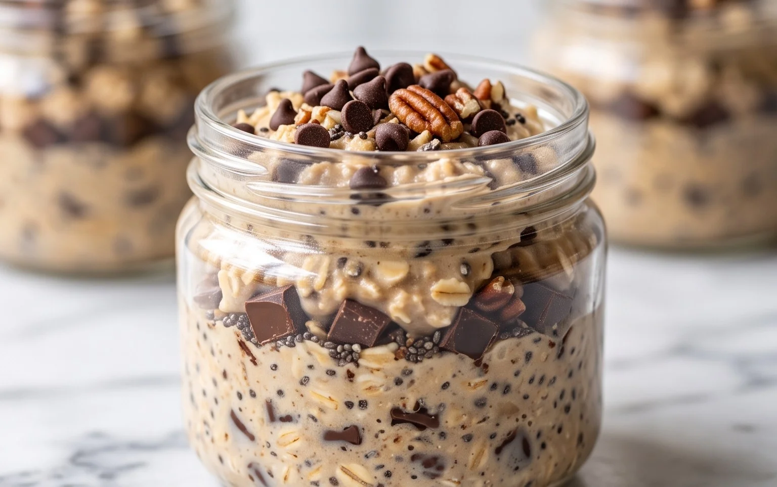 Cookie Dough Overnight Oats Guilt-Free Breakfast
