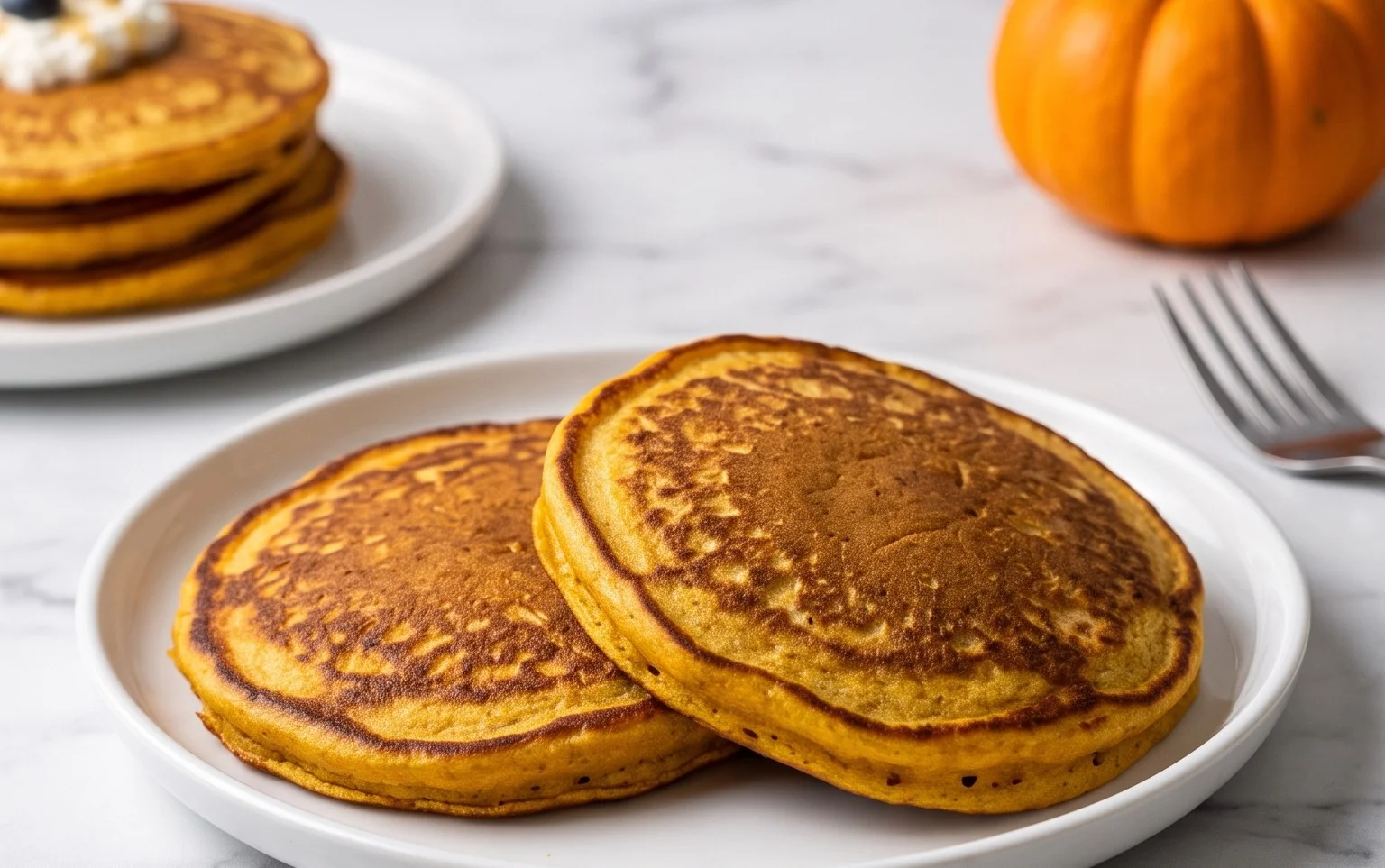 Healthy Pumpkin Cottage Cheese Pancakes