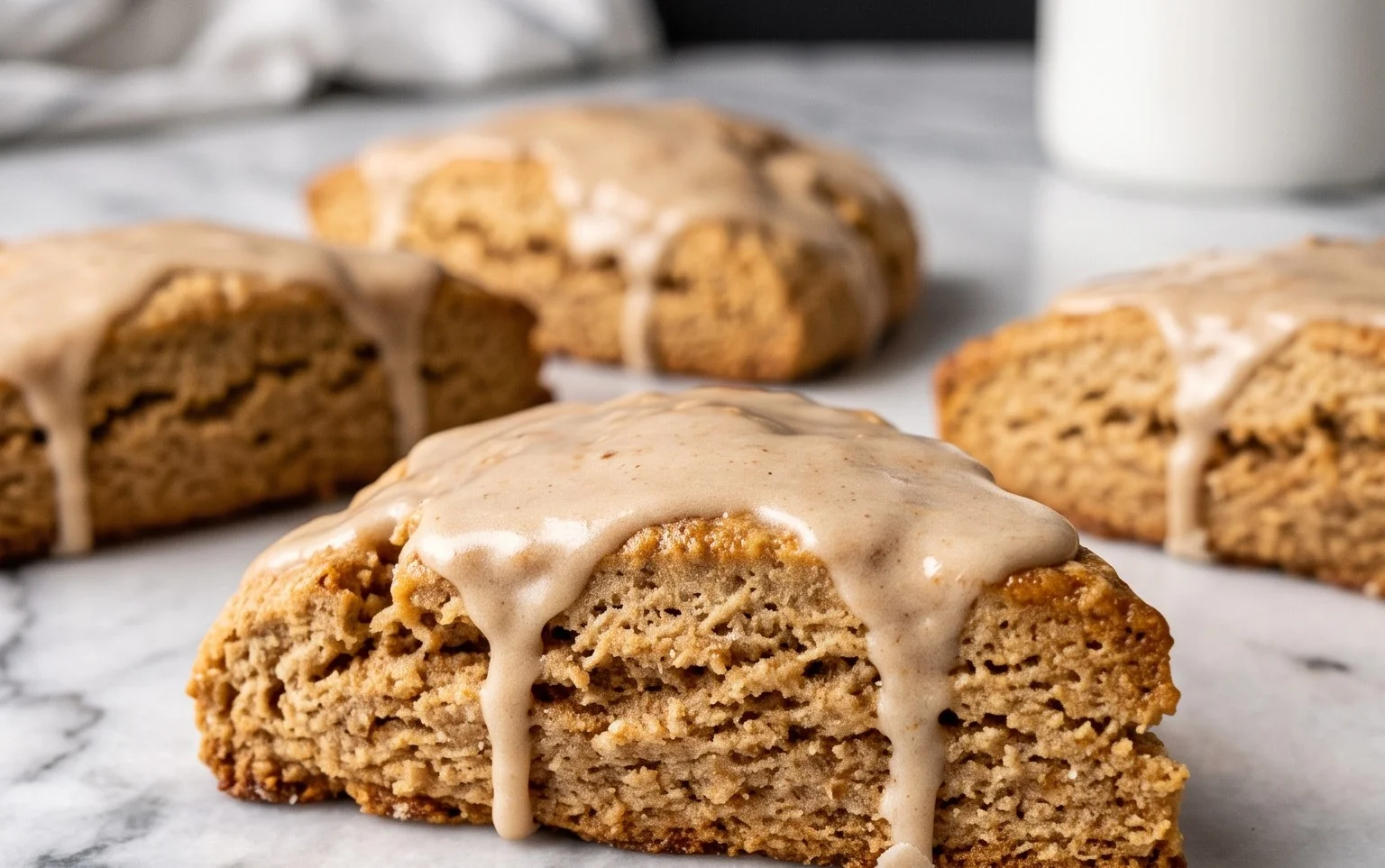 Homemade Chai Scones with Maple Chai Glaze